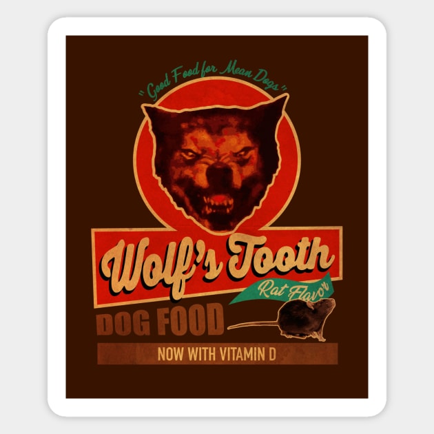 Wolf Tooth Dog Food Sticker by Woah_Jonny